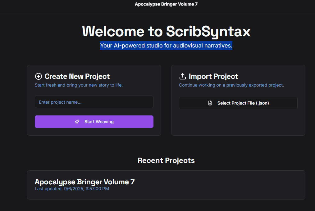 Thumbnail for ScribSyntax project
